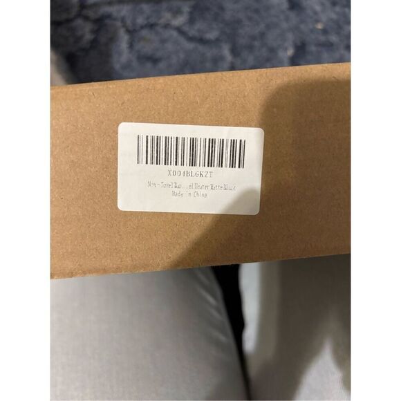 Brand New 4 Row Bars Kettle Black Heated Warming Towel Rack - Picture 2 of 5